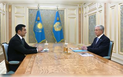 Глава государства принял Председателя Правления АО «Национальный инвестиционный холдинг «Байтерек» Рустама Карагойшина